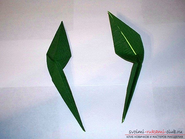Простой цветок оригами. Фото №19